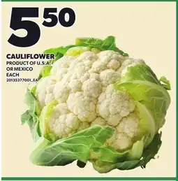 Loblaws CAULIFLOWER offer