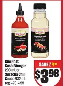 Chalo FreshCo Kim Phat Sushi Vinegar 298 mL or Sriracha Chili Sauce 432 mL offer