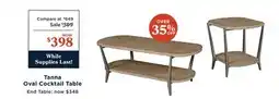 La Z Boy Tanna Oval Cocktail Table offer