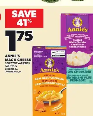 Loblaws ANNIE'S MAC & CHEESE offer