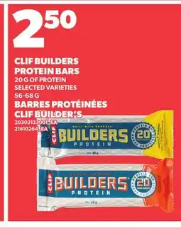 Independent Grocer CLIF BUILDERS PROTEIN BARS, 20 G OF offer