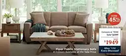 La Z Boy Piper Fabric Stationary Sofa offer