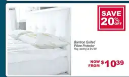 Oxford Mills Bamboo Quilted Pillow Protector offer