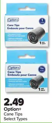 PharmaChoice Option+ Cane Tips offer