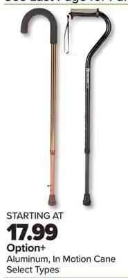 PharmaChoice Option+ Aluminum, In Motion Cane offer