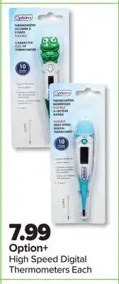 PharmaChoice Option+ High Speed Digital Thermometers offer