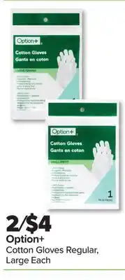 PharmaChoice Option+ Cotton Gloves Regular offer