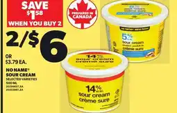 Independent Grocer NO NAME SOUR CREAM offer