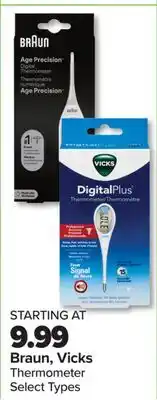 PharmaChoice Braun, Vicks Thermometer offer