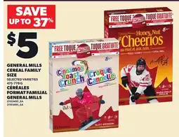 Independent Grocer GENERAL MILLS CEREAL FAMILY SIZE offer