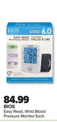 PharmaChoice BIOS Easy Read, Wrist Blood Pressure Monitor offer
