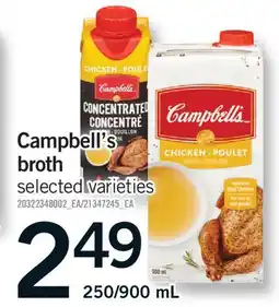 Fortinos CAMPBELL'S BROTH, 250/900 ML offer