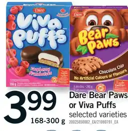 Fortinos DARE BEAR PAWS OR VIVA PUFFS offer