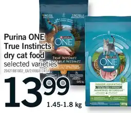Fortinos PURINA ONE TRUE INSTINCTS DRY CAT FOOD offer