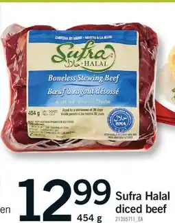 Fortinos SUFRA HALAL DICED BEEF offer