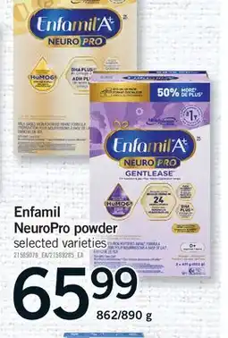 Fortinos ENFAMIL NEUROPRO POWDER, 862/890 G offer