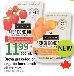 Fortinos BROYA GRASS-FED OR ORGANIC BONE BROTH offer