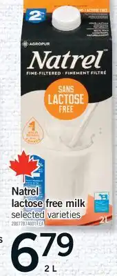 Fortinos NATREL LACTOSE FREE MILK offer
