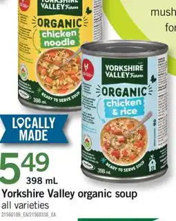 Fortinos YORKSHIRE VALLEY ORGANIC SOUP offer