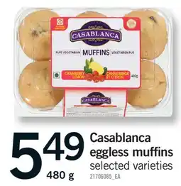 Fortinos CASABLANCA EGGLESS MUFFINS offer