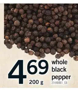 Fortinos WHOLE BLACK PEPPER offer