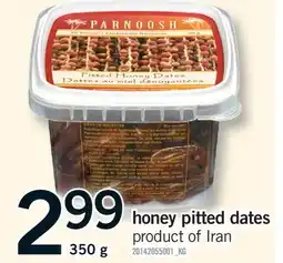 Fortinos HONEY PITTED DATES offer