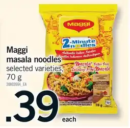 Fortinos MAGGI MASALA NOODLES offer