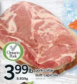 Fortinos PORK COLLAR BUTT CAPICOLA offer