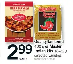 Fortinos QUALITY TAMARIND, 400 G OR MASTER INDIAN KITS offer