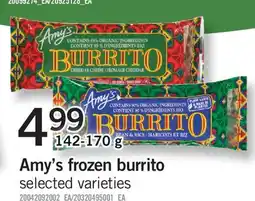 Fortinos AMY'S FROZEN BURRITO offer