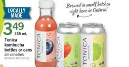 Fortinos TONICA KOMBUCHA BOTTLES OR CANS offer
