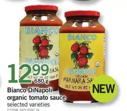 Fortinos BIANCO DINAPOLI ORGANIC TOMATO SAUCE offer