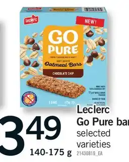 Fortinos LECLERC GO PURE BAR offer