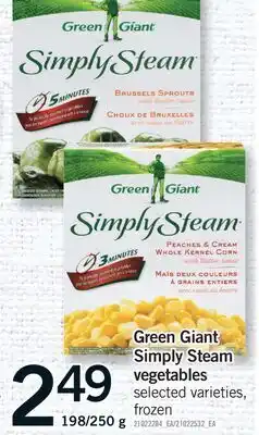 Fortinos GREEN GIANT SIMPLY STEAM VEGETABLES, 198/250 G offer