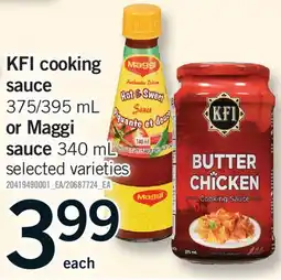 Fortinos KFI COOKING SAUCE, 375/395 ML OR MAGGI SAUCE offer