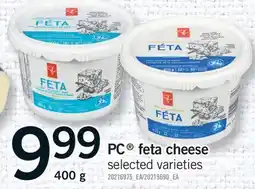 Fortinos PC FETA CHEESE offer