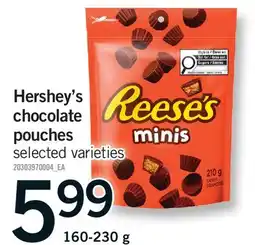 Fortinos HERSHEY'S CHOCOLATE POUCHES offer