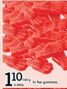 Fortinos HI FIVE GUMMIES offer