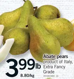 Fortinos ABATE PEARS offer
