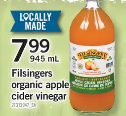 Fortinos FILSINGERS ORGANIC APPLE CIDER VINEGAR offer