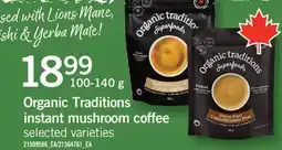 Fortinos ORGANIC TRADITIONS INSTANT MUSHROOM COFFEE offer