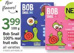 Fortinos BOB SNAIL 100% REAL FRUIT ROLLS offer