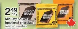 Fortinos MID-DAY SQUARES FUNCTIONAL CHOCOLATE offer