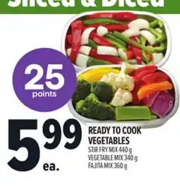 Metro READY TO COOK VEGETABLES offer