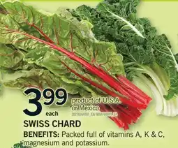 Fortinos SWISS CHARD offer