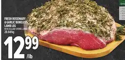Metro FRESH ROSEMARY & GARLIC BONELESS LAMB LEG offer