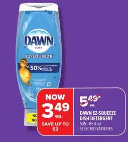 Metro DAWN EZ-SQUEEZE DISH DETERGENT offer