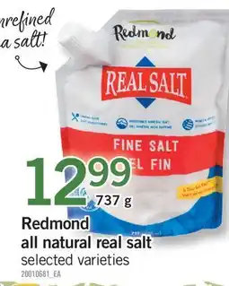 Fortinos REDMOND ALL NATURAL REAL SALT offer