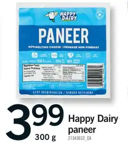 Fortinos HAPPY DAIRY PANEER offer