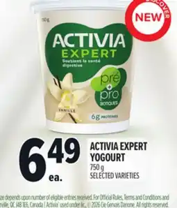 Metro ACTIVIA EXPERT YOGOURT offer